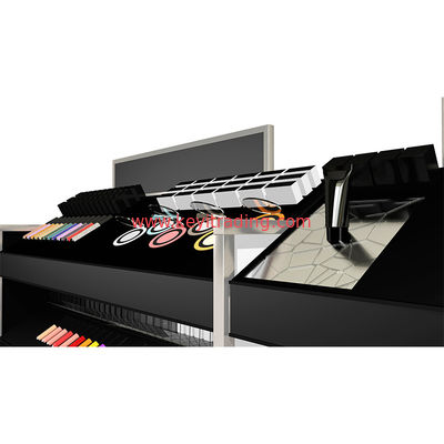 Cosmetics Store Floor 4 Tier Makeup Display Stand For Lipstick