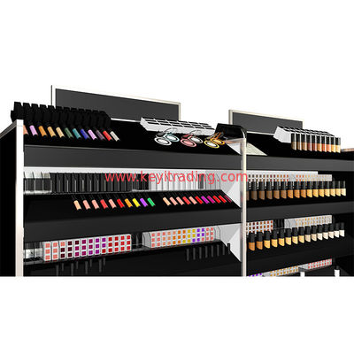 Cosmetics Store Floor 4 Tier Makeup Display Stand For Lipstick