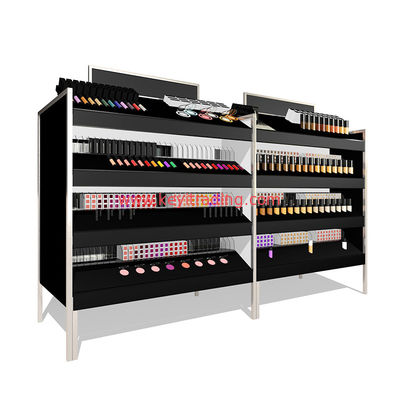 Cosmetics Store Floor 4 Tier Makeup Display Stand For Lipstick