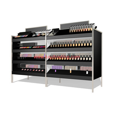 Cosmetics Store Floor 4 Tier Makeup Display Stand For Lipstick