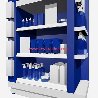 Retail Store Floor Makeup Stand Skin Care Product Cosmetic Display Shelf