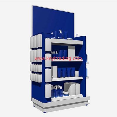 Retail Store Floor Makeup Stand Skin Care Product Cosmetic Display Shelf