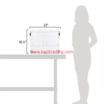 Knock Down Construction Bakery 3 Tier Clear Acrylic Bread Display Case