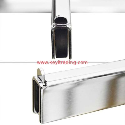 Adjustable Double Pole Chrome Clothing Display Rack With 6 Wheel