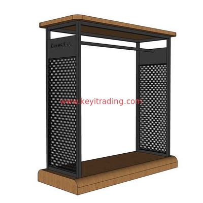 Clothing Store Metal Display Rack Floor Apparel T-Shirt Display
