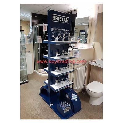 Modern POP Floor Standing Metal Water tap Faucet Display Stand