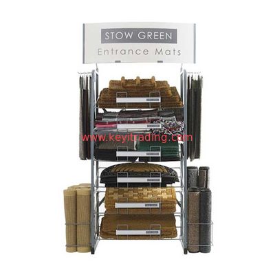 Floor Standing Metal Wire Doormat Rack Door Mat Display Stand