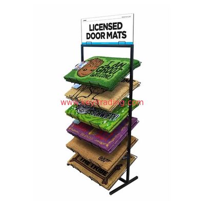 Floor Standing Metal Wire Doormat Rack Door Mat Display Stand