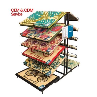 Floor Standing Metal Wire Doormat Rack Door Mat Display Stand