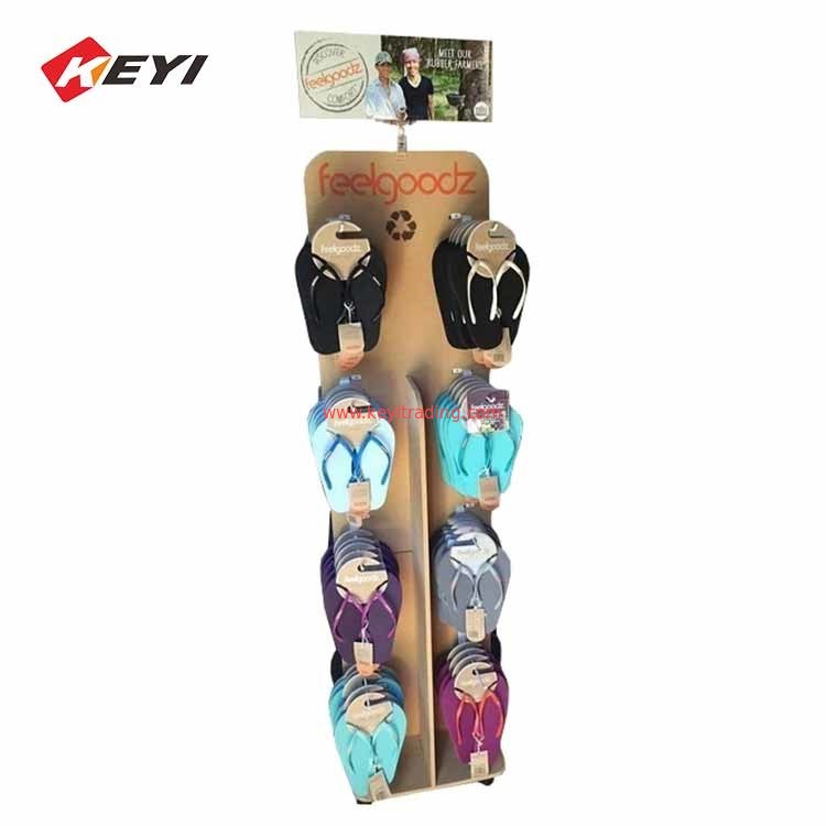 Easy To Assemble Wooden Sandal Display Rack