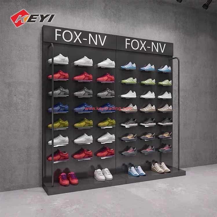 Modern pop retail display rack metal Shoe Display Shelves for shop