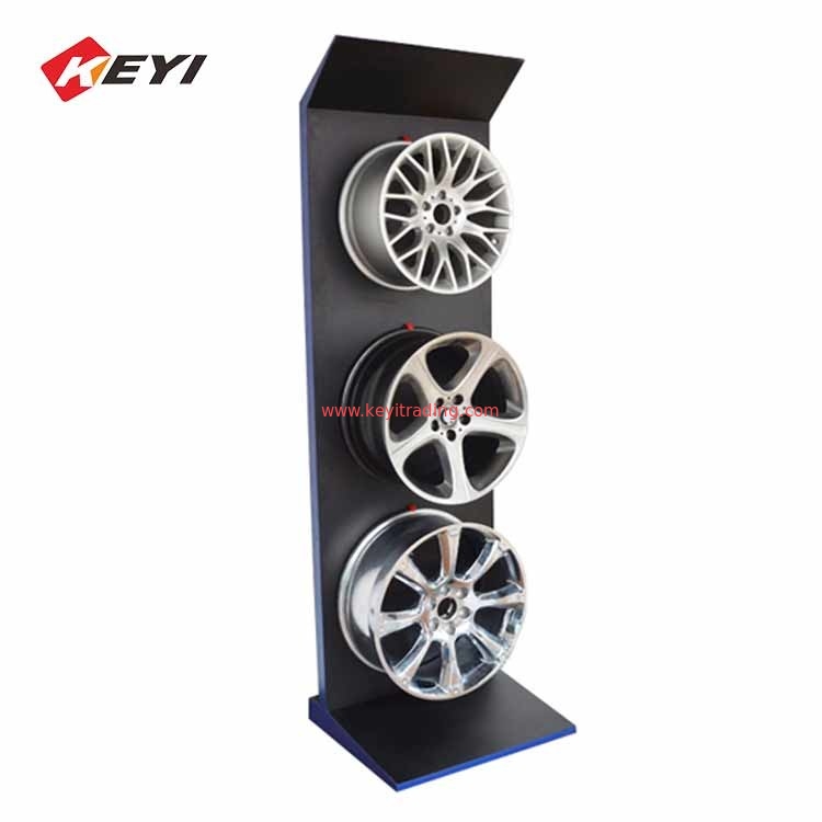 Professional Factory Custom Metal Floor Car Wheel Rim Stand Alloy Wheel Display Rack