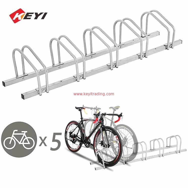Park Road Easy To Assemble Chrome Finish Bike Parking Rack For 5 Bicycle