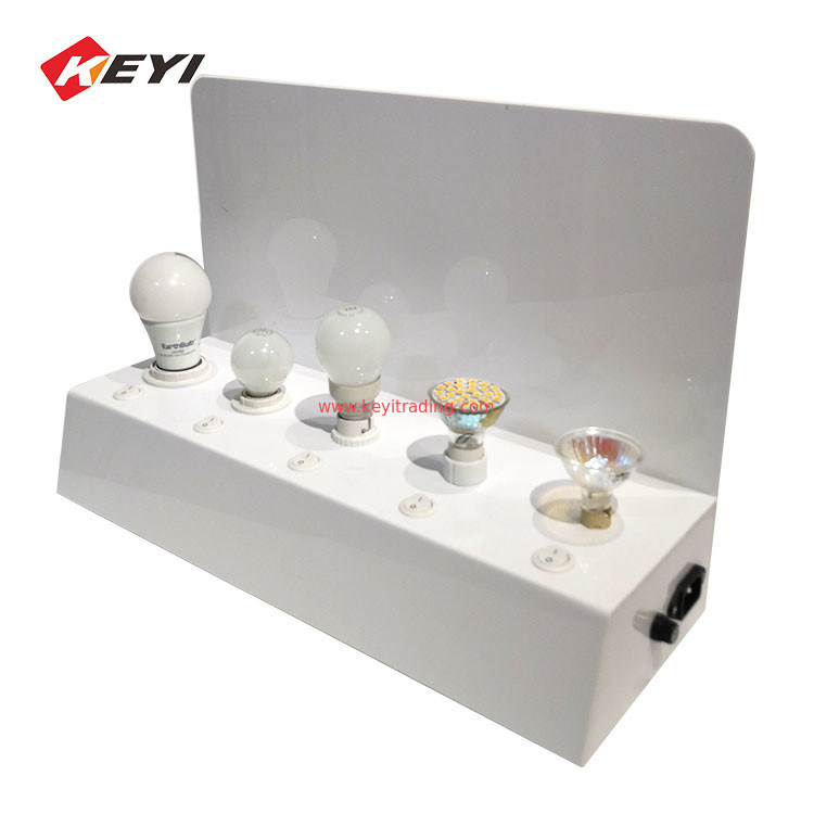 E27 E14 B22 GU10 MR16 Light Bulb Test Display Stand For Lamp Bulb