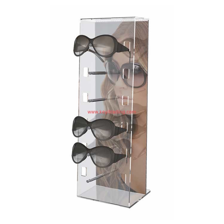 Modern Pop Clear Acrylic Sunglasses Stand Countertop Display - 6 Pair