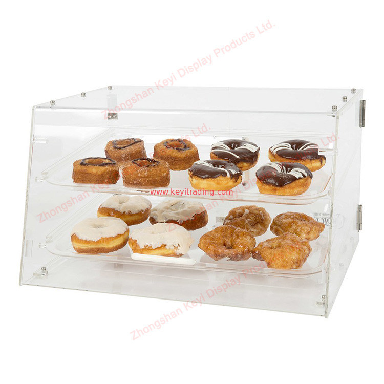 Factory Customized Bread Shop Counter top Acrylic Bakery Display