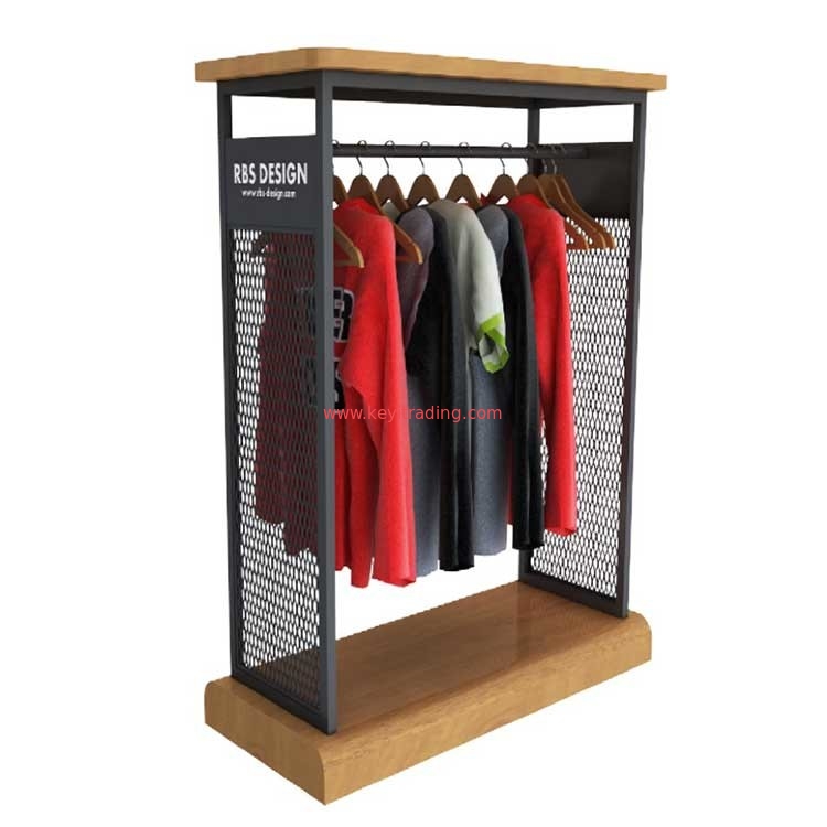 Clothing Store Metal Display Rack Floor Apparel T-Shirt Display