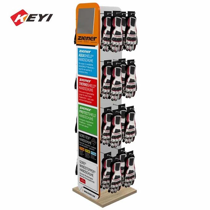 Стеллаж для выставки товаров перчатки мотоцикла